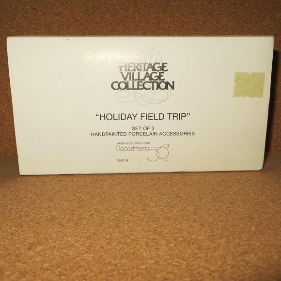 Dept 56 Heritage Village Collection Holiday Field Trip Set Of 3 Figures - Picture 2 of 6